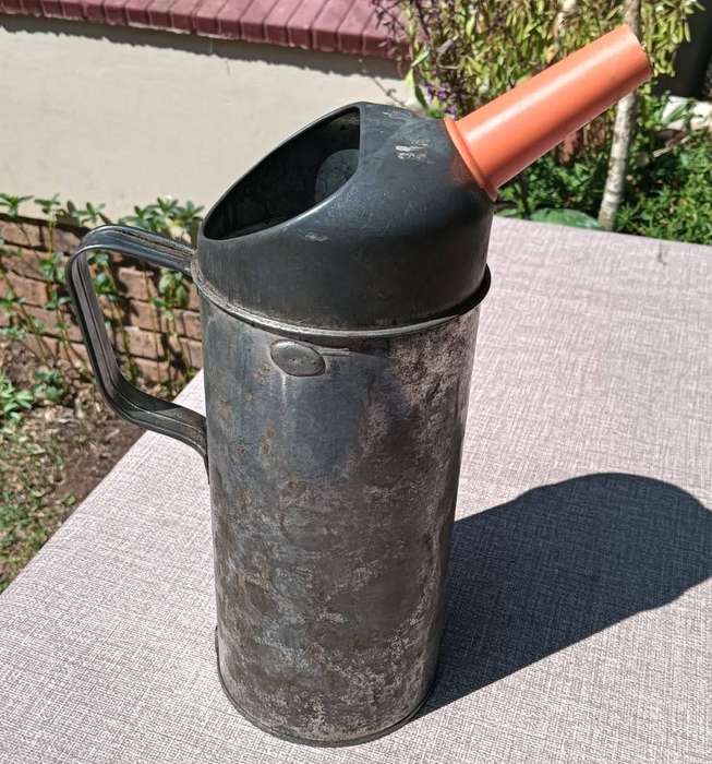 Vintage German Oil Can Marked Nur Fur Mineraloel  Classic Car Oil Memorabilia