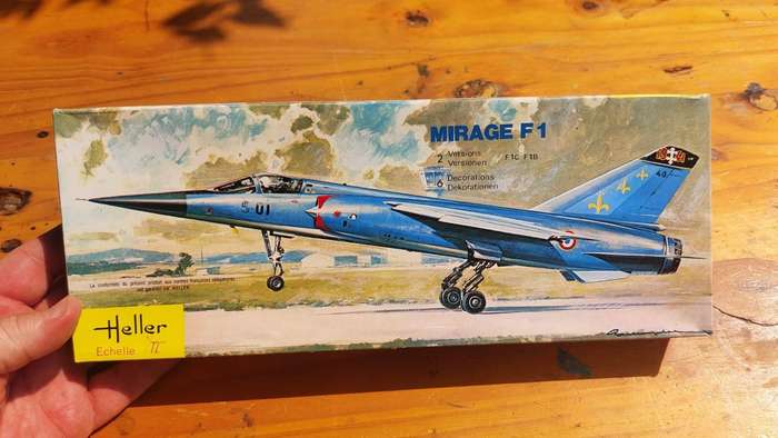 Heller France Mirage F1 Model Kit from 1970s Scale 1:72 Boxed and Package Sealed