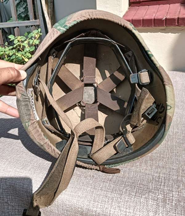 Vintage SA Army M87 S.A.P.H.I. Kevlar Helmet with Camouflage Cover