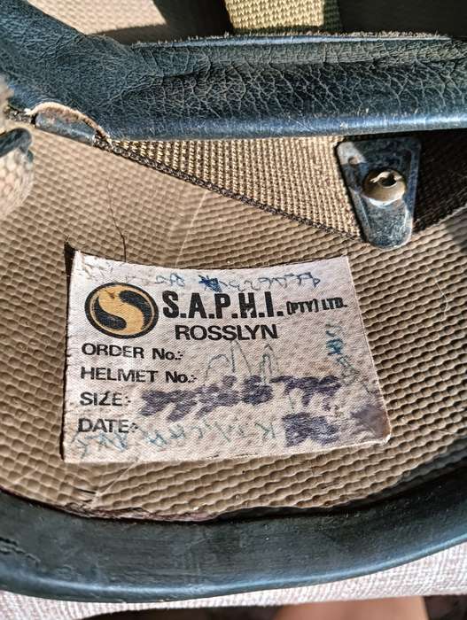 Vintage SA Army M87 S.A.P.H.I. Kevlar Helmet with Camouflage Cover