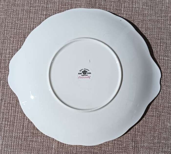 Royal Albert Gotsworld Pattern Two Handled Cake Plate Circa 1935-1940 Good Condition