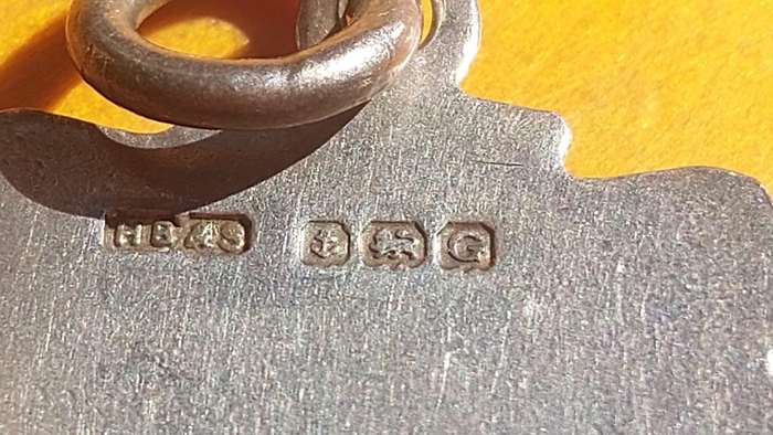Sterling Silver Fob Medal 1931 Date Marked  Herbert Bushell & Sons Birmingham England - Weight 6.4g