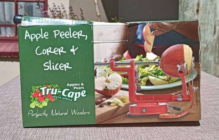 Tru-Cape Apple Peeler, Corer and Slicer in Box