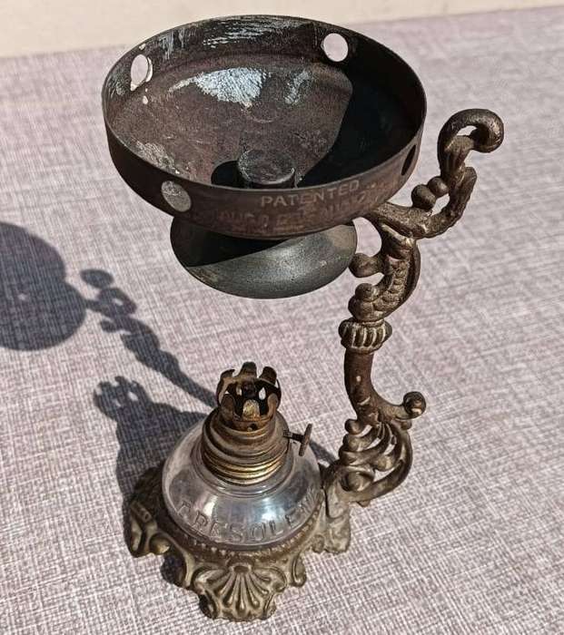 Vintage Medical Vapo-Cresolene Lamp Part of American Chamber of Horrors Exhibit Date 3 Aug 1939