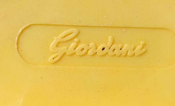 Vintage 1980s Giordani Italy Yellow Chrome Hoola Coupe Infant Baby Walker