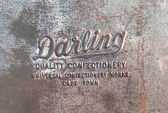 Vintage Darling Confectionary Tin Filled with a Vintage Sewing Kit with some Interesting Goodies