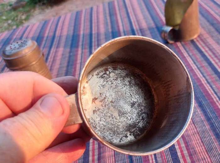 Antique Steel Cup, Scoop and Shaker - Rarely Seen Items Nowadays