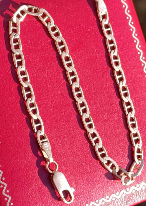 9ct Gold Vintage 3MM Anchor Link Bracelet