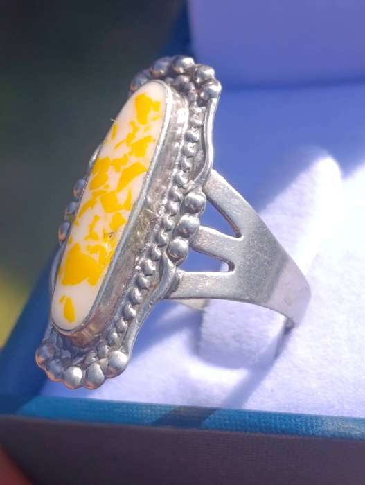 Antique Silverplated Gemstone Ring