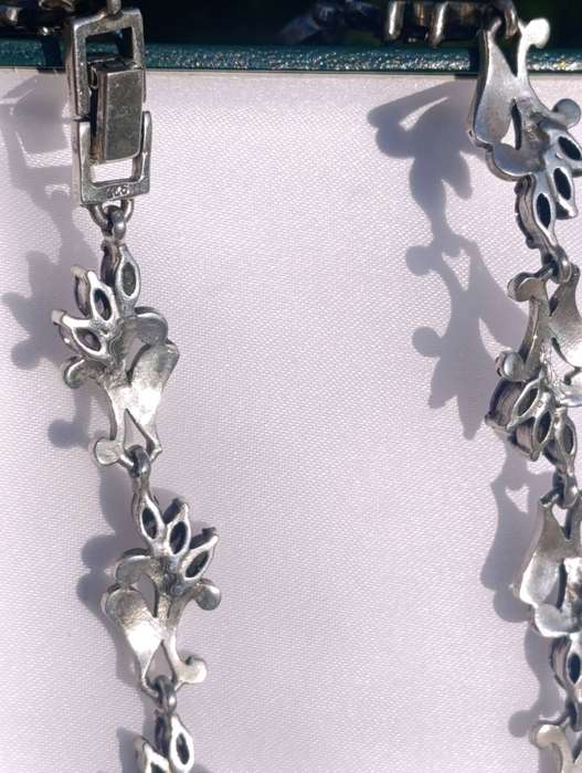 Rare Vintage Sterling Amethyst Necklace
