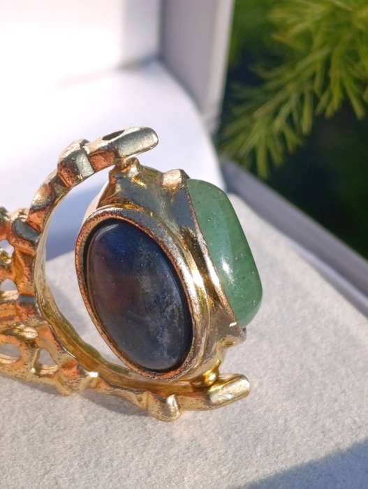 Estate Gemstone Spinner Fob Pendant
