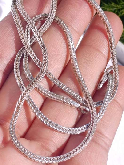 Vintage Hallmarked Sterling Wheat Chain
