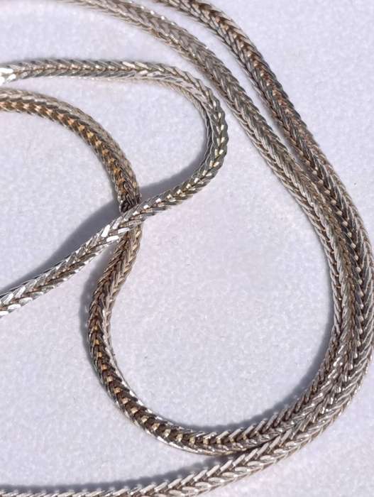Vintage Hallmarked Sterling Wheat Chain