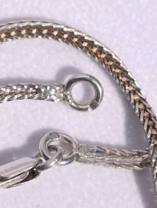 Vintage Hallmarked Sterling Wheat Chain