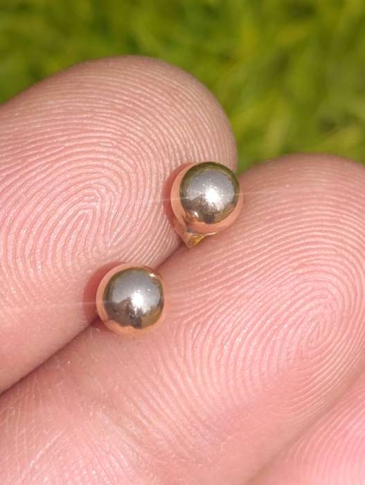 9ct Gold Small Ball Stud Earrings