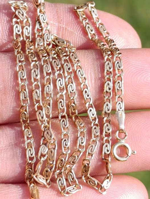 10K Vintage Snail Link Chain