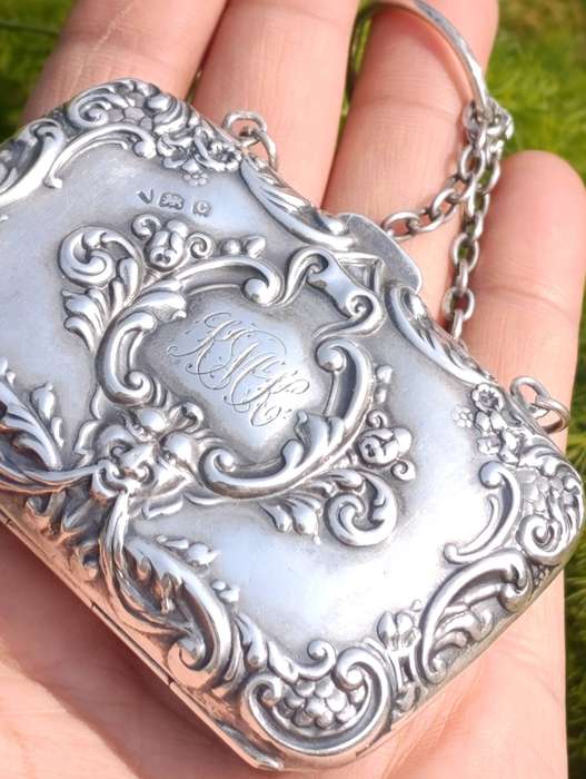 Hallmarked Sterling Finger Coin Purse