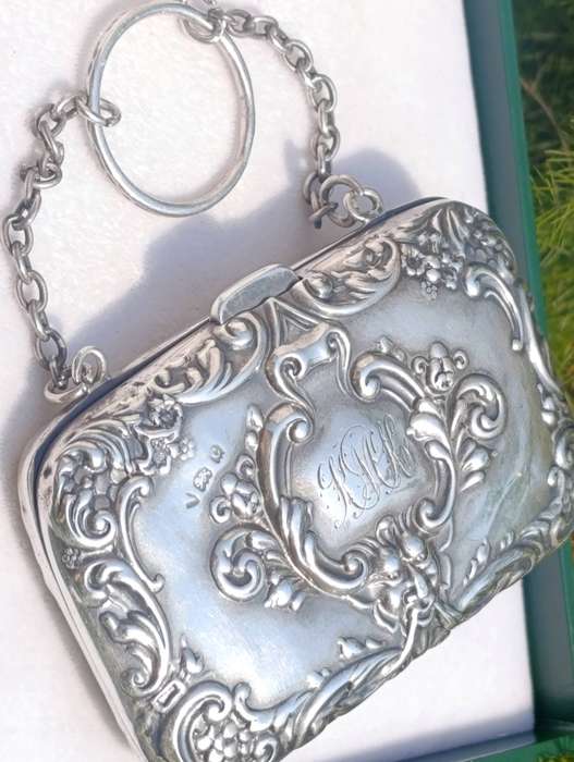 Hallmarked Sterling Finger Coin Purse