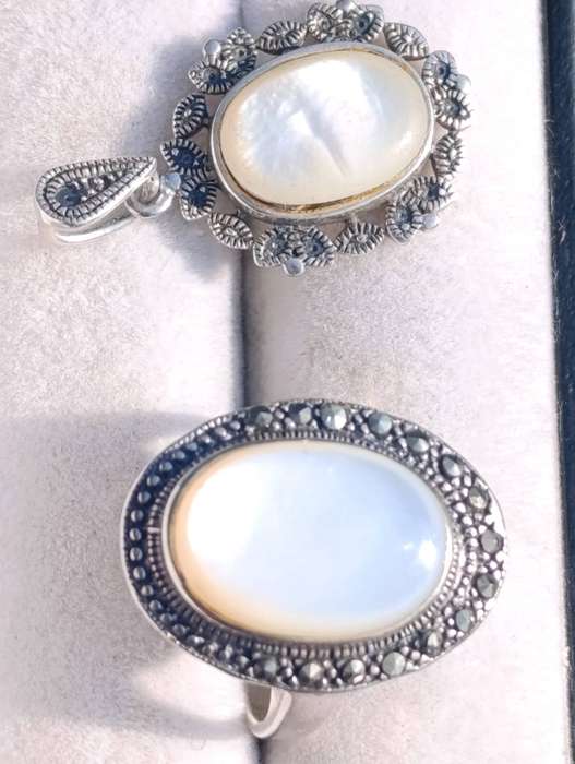 Vintage Sterling Mother Of Pearl Lot