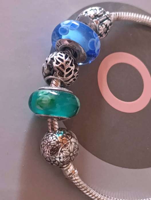 Pandora Sterling Bracelet With Original Charms