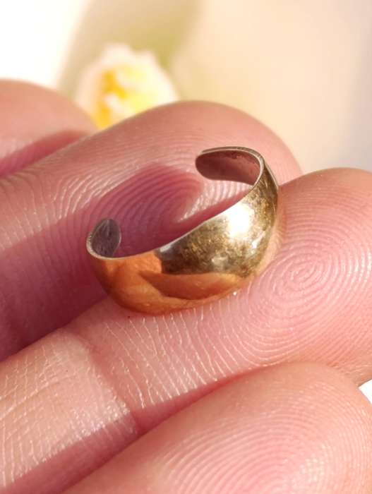 1/20th 9ct Gold on Sterling Toe Ring