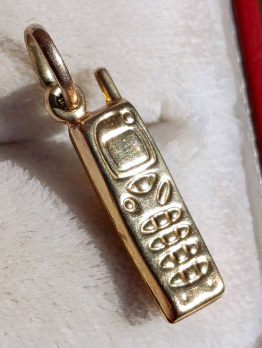 9ct Gold Phone Charm