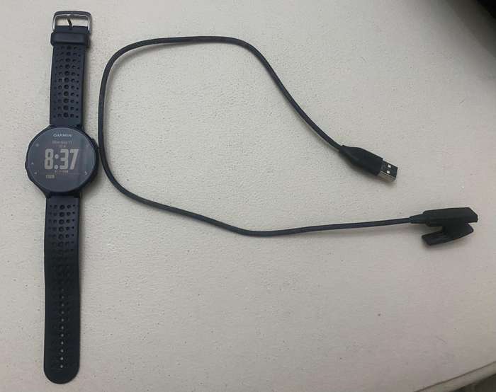 Garmin Forerunner 235 running watch.