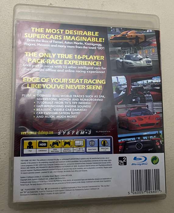 Supercars Ps3 pal.