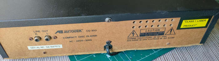 Cd Player Vintage Autodeck 350
