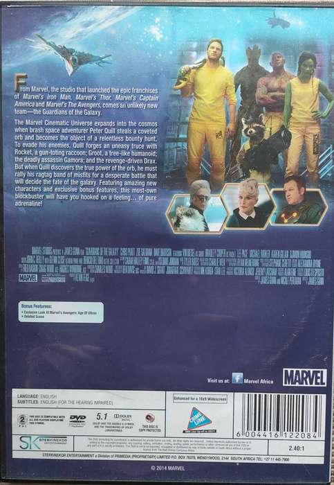 Guardians of the Galaxy - DVD