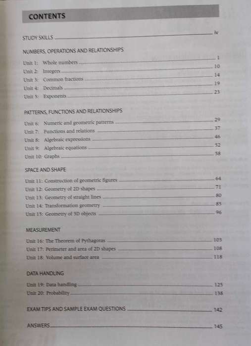 Maths 8 ,Ace It Study Guide