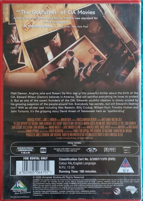 The Good Shephard - DVD