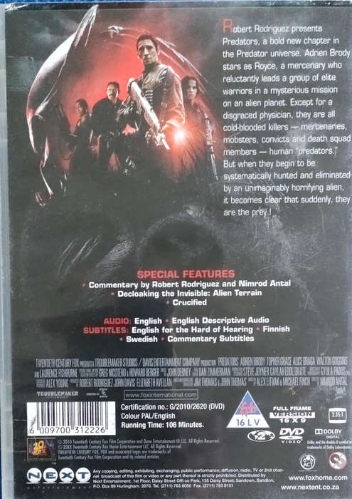 Predators- Dvd