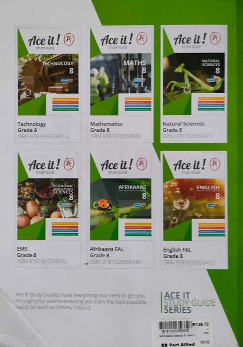 Maths 8 ,Ace It Study Guide