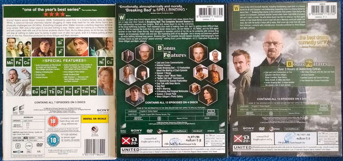 Breaking Bad ,Seasons 1,2,3