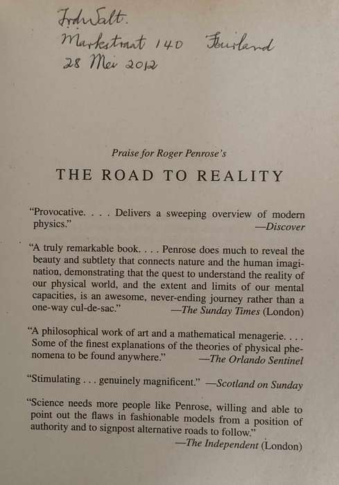 The Road to Reality,Roger Penrose