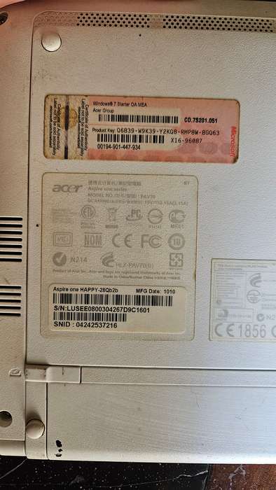 Acer AOHappy Laptop