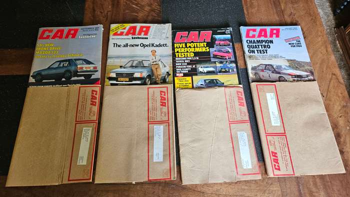 Vintage Unused Car Magazines
