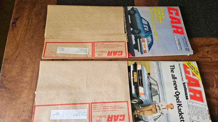 Vintage Unused Car Magazines