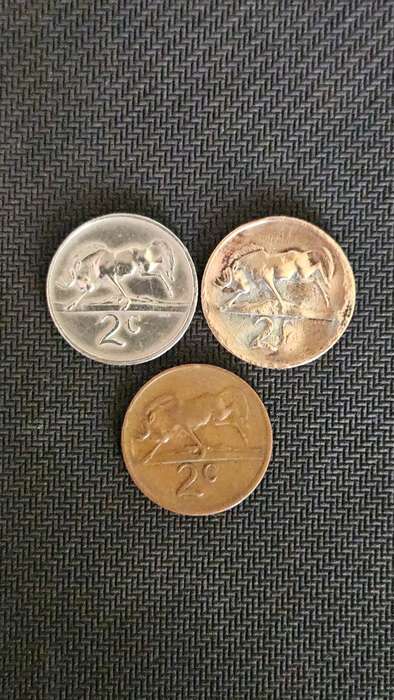 South African Silver 2 Cent Coin Plus More