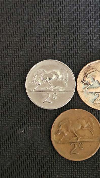 South African Silver 2 Cent Coin Plus More