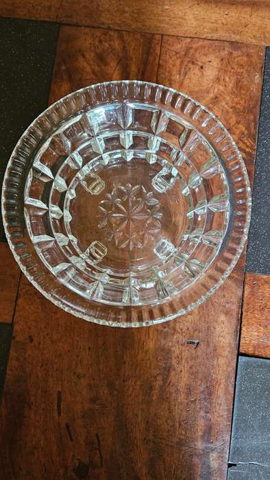 1930's Molded Crystal Bowl