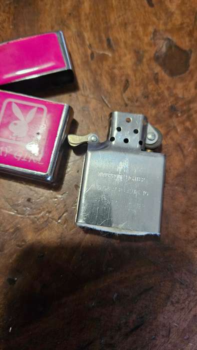 Brass Zippo in Leather Pouch Plus more