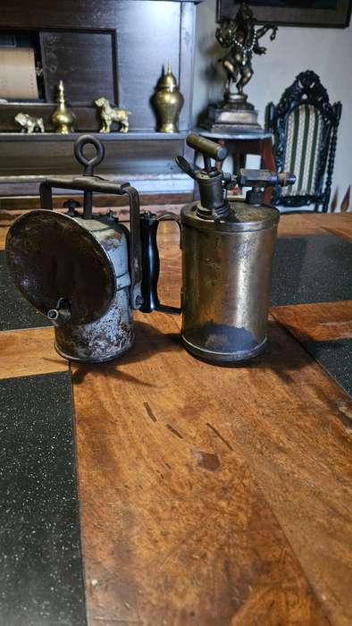Antique Blowtorch & Lamp