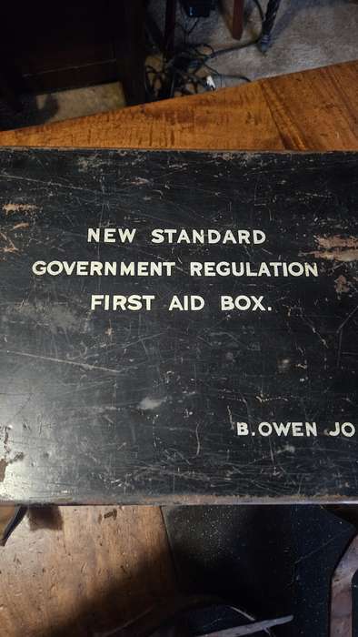 Vintage British Medical Box with leather straps