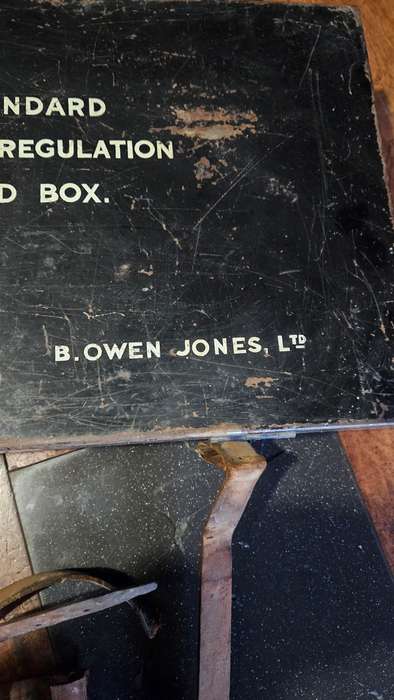 Vintage British Medical Box with leather straps