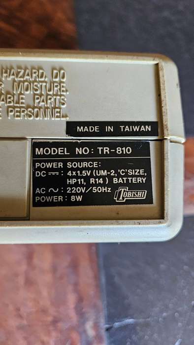 KIC Tobishi  TR-810 Portable Radio