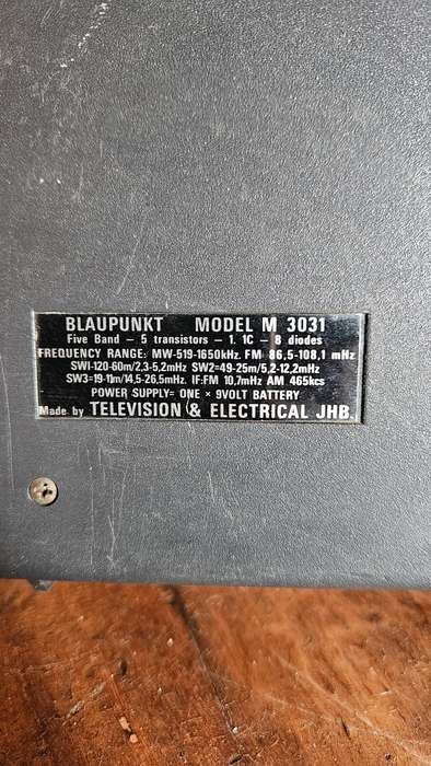 Blaupunkt Mustang Super 5 Band Portable Radio