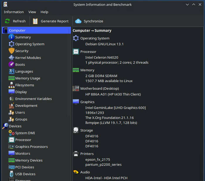 HP t430 tiny PC | Celeron N4020 | Windows 11 or Debian 13