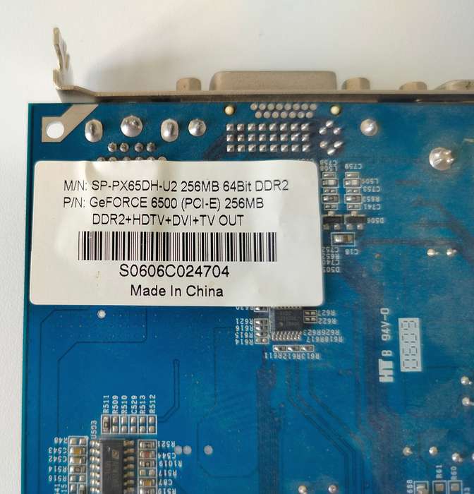 Sparkle GeForce 6500 256MB | VGA DVI TB-Out